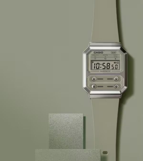 Casio A100WEF-8A Vintage Edgy horloge in sale met 50 procent korting