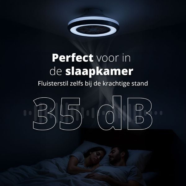 flinq lumifan ventilator plafondlamp designlamp hete zomer winter