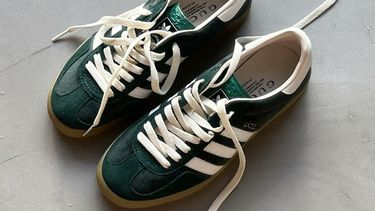 gucci x adidas gazelle, suede green, groen, betaalbare sneakers