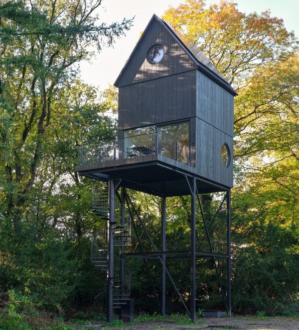 In deze adembenemende Airbnb waan je je een vogel op de Veluwe