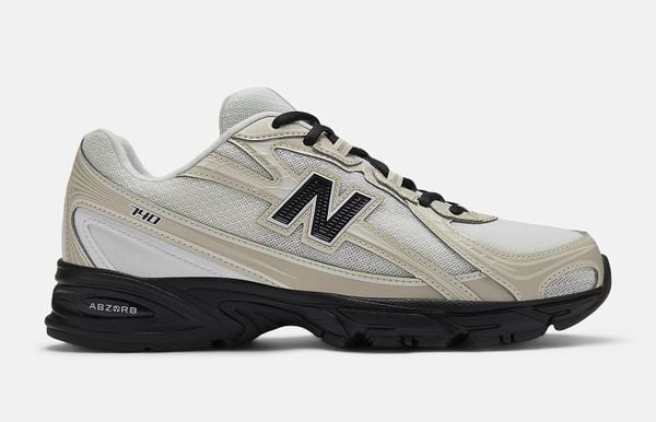 new balance 740 U7404OO dad sneakers korting 72 euro beige zwarte zool