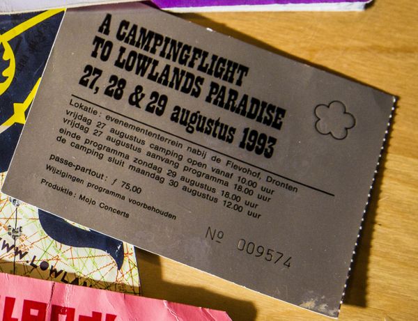 kaartje lowlands 1993 ticket prijs 2025