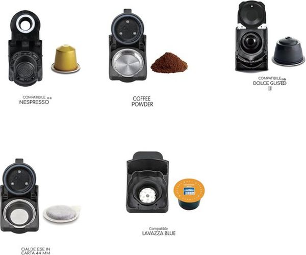 Tornado TCM-7042 5-in-1 Capsule Koffiemachine voor nesresso cups senseo pads gemalen koffie en meer 109 euro lavazza nespresso