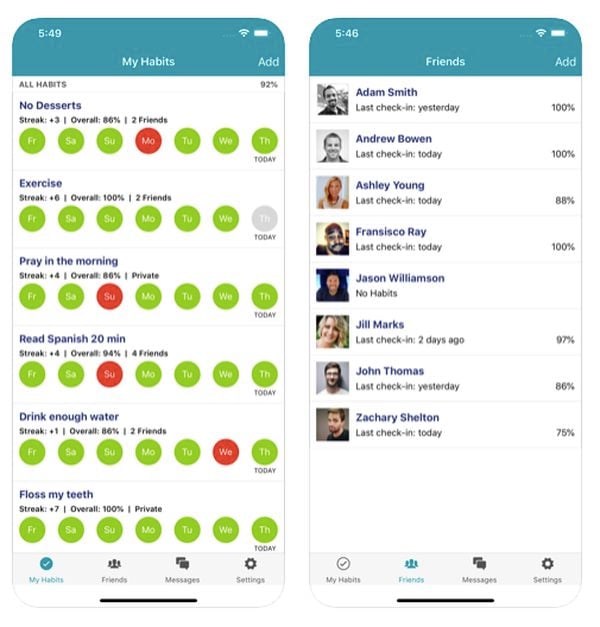 HabitShare app gewoontes tracken