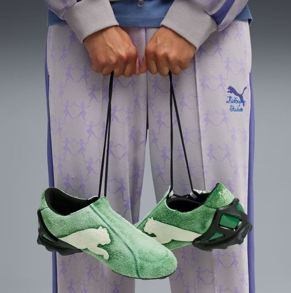 puma kidsuper vs-1 groene voetbal-core sneakers gras