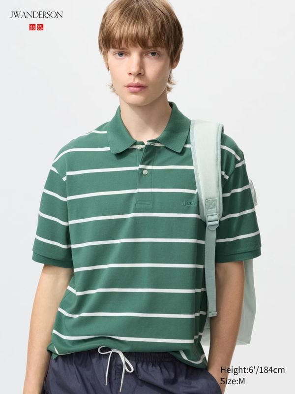 uniqlo polo groen wit gestreept jw anderson dior 29,90 euro perfecte fit