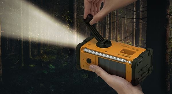 Sangean MMR-88 AM FM Noodradio met de hand opwinden noodpakket zaklamp en radio ineen