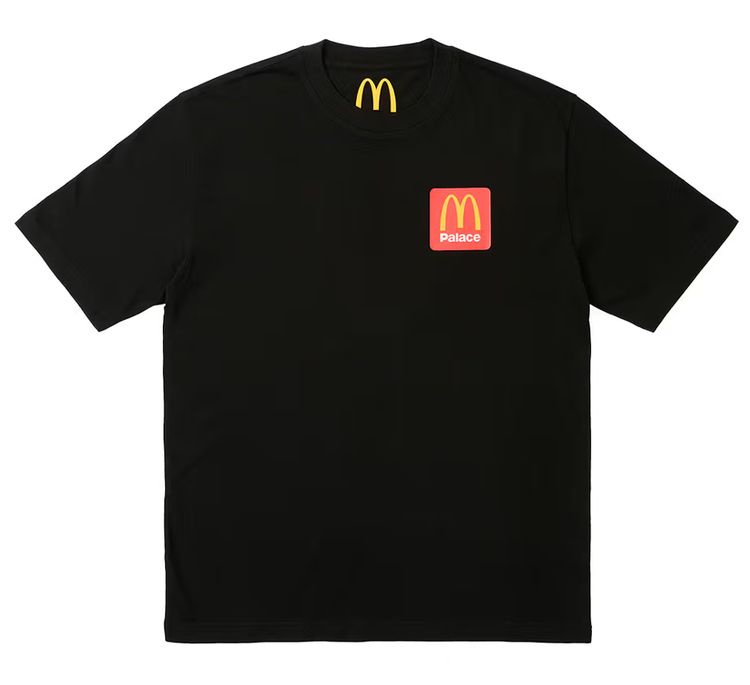 palace skateboards mcdonald's fanwear streetwear zwart t-shirt m