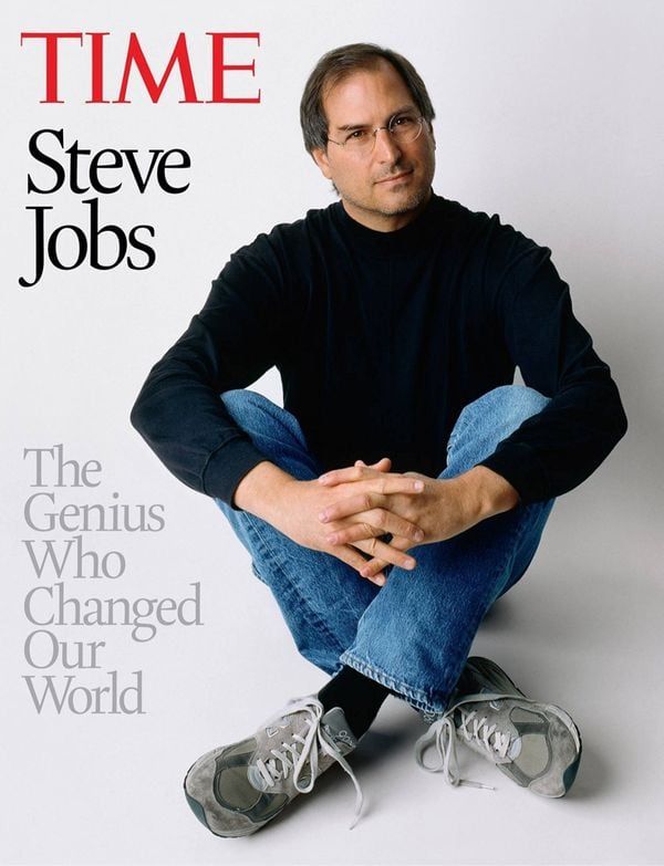 steve jobs sneakers, time, cover, new balance 991