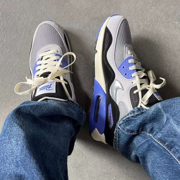 patta x nike air max 90 waves nieuwe sneakers saphire blauw grijs