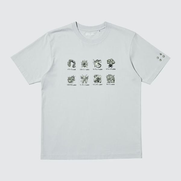 pokemon uniqlo t shirt 19,90 euro pixel onix, staryu, raichu, vileplume, weezing, alakazam, arcanine, rhydon, evoluties