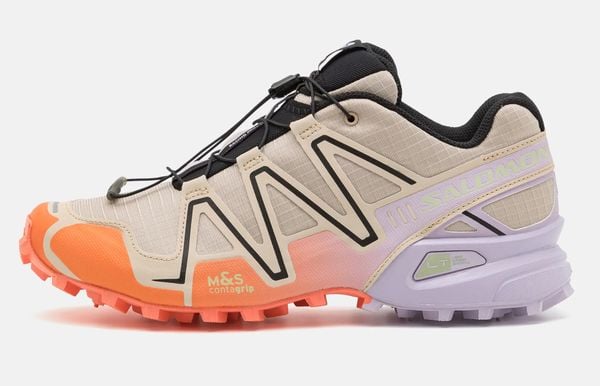 salomon speedcross 3 trail-sneakers beige paars met korting in sale voor 98 euro