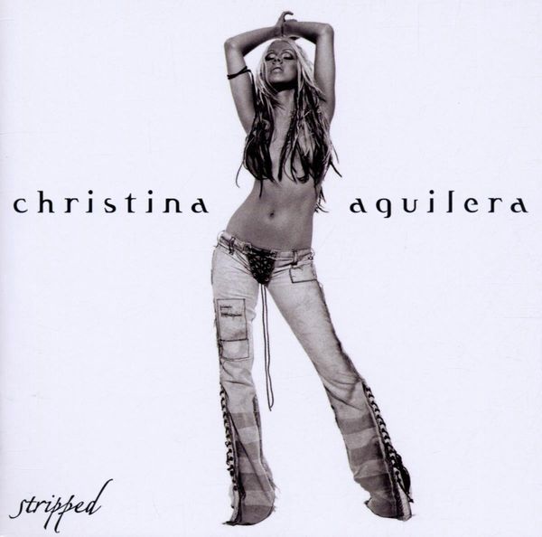 christina aguilera, stripped, topless