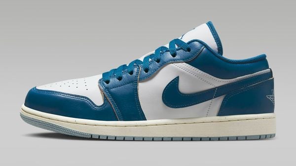 Nike Air Jordan Low 1 sneakers met korting, blauw wit