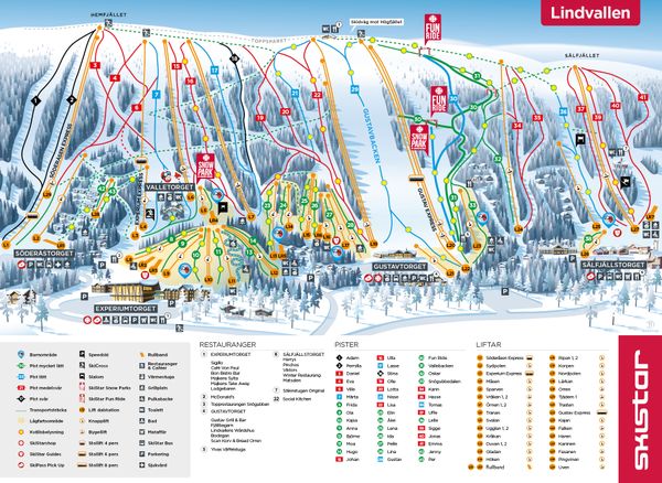 McDonald's ski skipiste piste wintersport Zweden McSki skiën skigebied