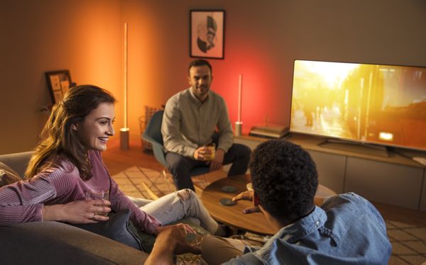 Philips Hue sfeer woonkamer