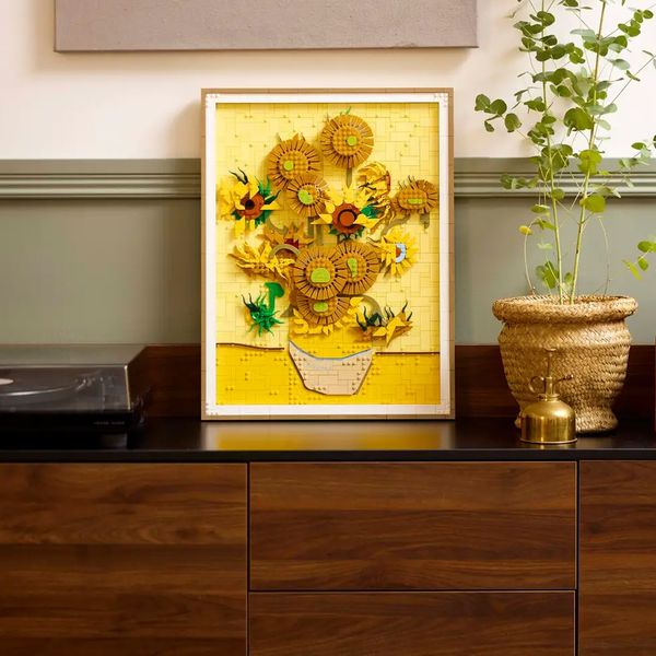 lego zonnebloemen vincent van gogh schilderij bouwset museum