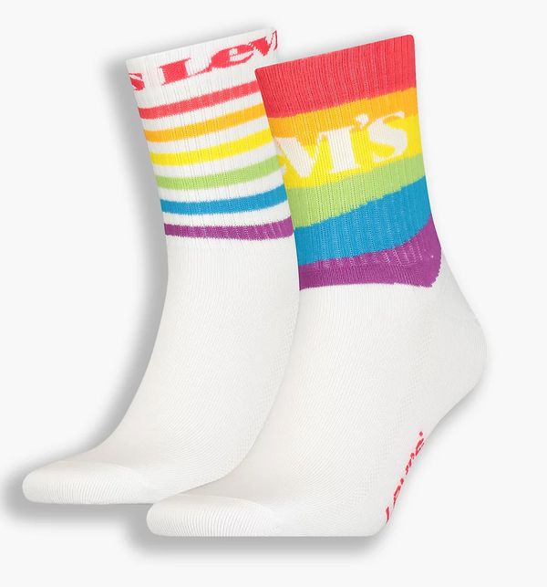levi's, sokken, regenboog