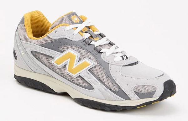 New Balance 204L grijze sneakers met geel korting sale bijenkorf 91 euro