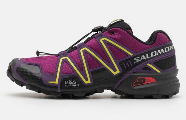 salomon speedcross 3 trail-sneakers zwart paars met korting in sale voor 98 euro