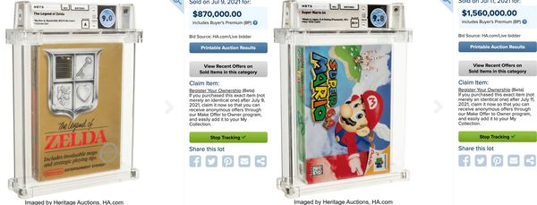 Duurste videogame ooit vertienvoudigd record Nintendo 64 Mario veiling