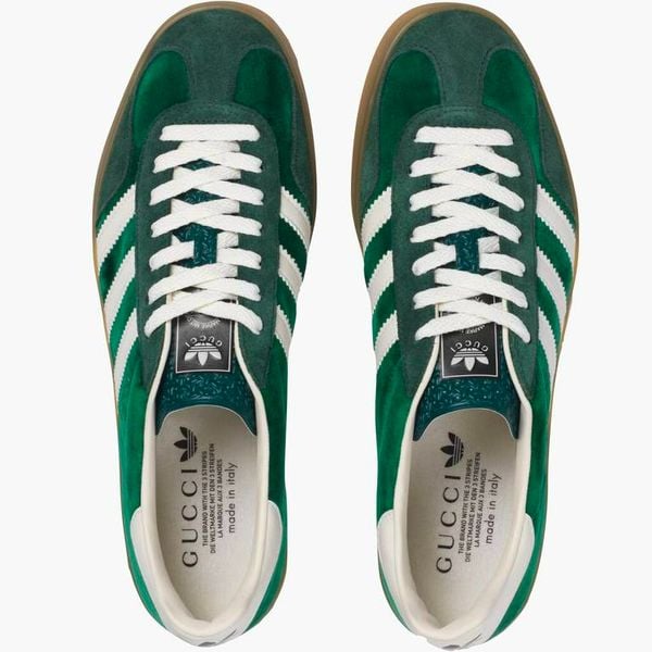 gucci x adidas gazelle, suede green, groen, betaalbare sneakers, stockx