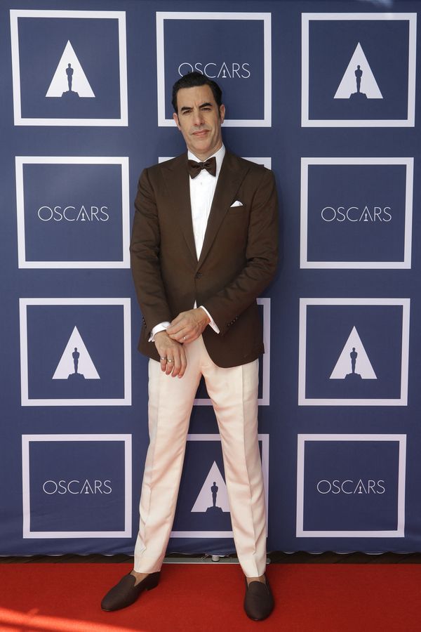 Sacha Baron Cohen, oscars 2021, best geklede mannen, best geklede vrouwen, rode loper