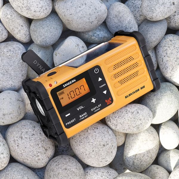 Sangean MMR-88 AM FM Noodradio met de hand opwinden noodpakket zaklamp en radio ineen