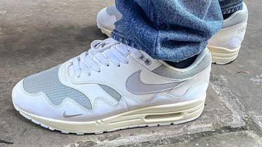 patta nike aire max 1 wave, witte sneakers, eerste foto's, first look, white, kicks on fire