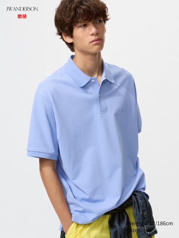 uniqlo polo lichtblauw jw anderson dior 29,90 euro perfecte fit