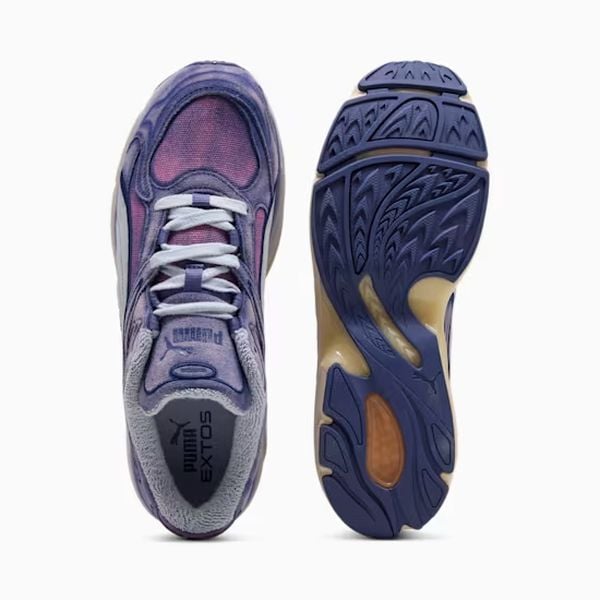 Puma Extos Overdye dad sneakers vintage look paars