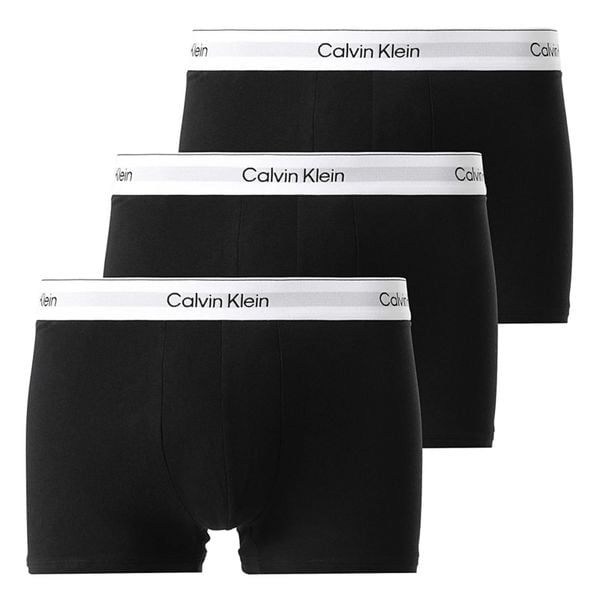 3 pack calvin klein boxershorts met zeldzame korting in de sale zwart met witte taille