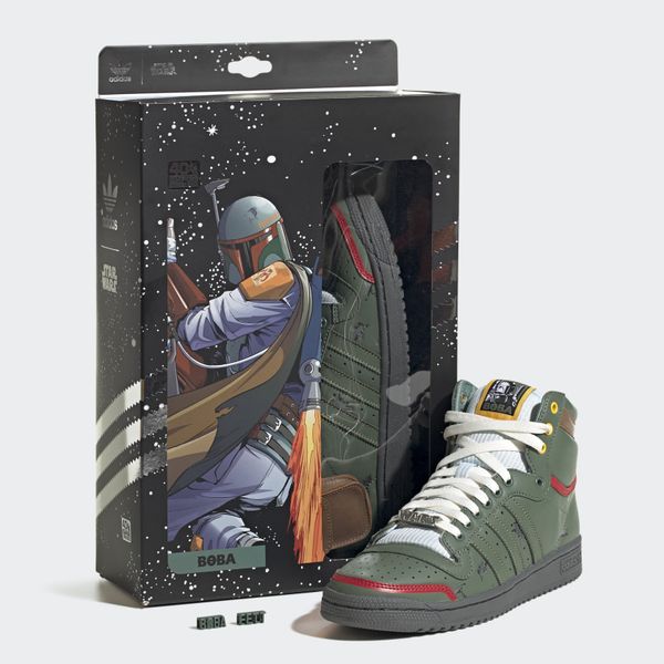 adidas, top ten hi, boba fett, star wars, sneakers