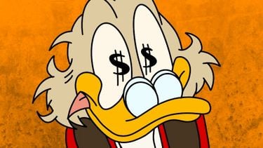 Geld maakt gelukkig volgens de wetenschap, Dagobert Duck