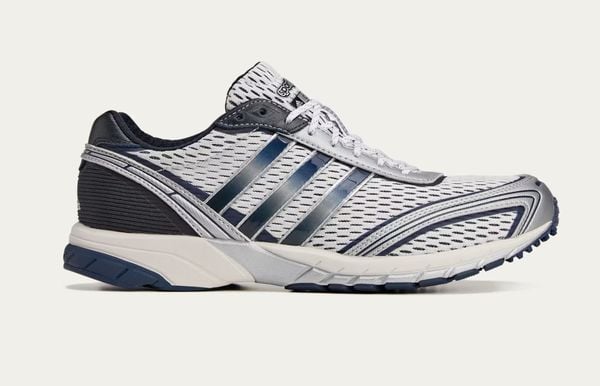 Adidas Adizero Adios x Sporty & Rich nieuwe dad sneakers zilver blauw 150 euro