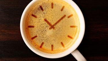 Het perfecte tijdstip om koffie te drinken en allicht begin je te vroeg