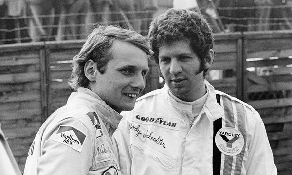 Niki Lauda en Jody Schekter, formule 1, zuid-afrika