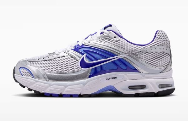 nike air max moto 2k dad sneakers korting sale 91 euro blauw metallic zilver