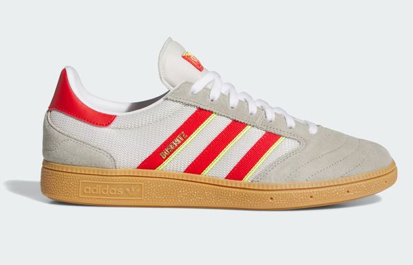 Adidas Busenitz Vintage nieuwe sneakers beige geel rood retro skate
