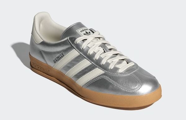 adidas gazelle sneakers met korting in sale metallic zilver prada