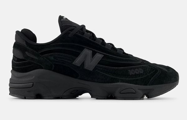 new balance 1000 nieuwe zwarte rave-sneakers