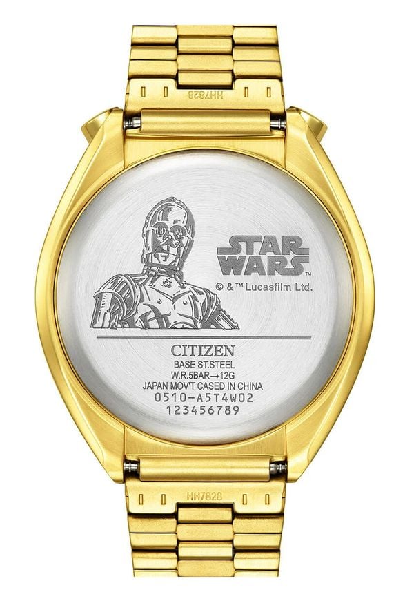 Star Wars x Citizen Tsuno Chrono, horloges, c3po, back