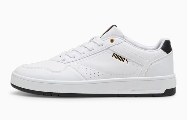 puma court classic witte sneakers met blauw tennisschoenen korting sale 45 euro