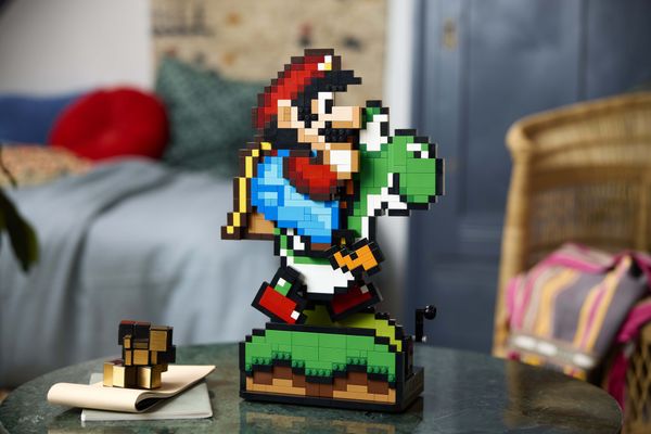LEGO dropt 18+ Super Mario & Yoshi-set die beweegt als in game