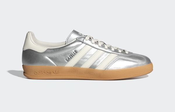 adidas gazelle silver metallic nieuwe sneakers prada