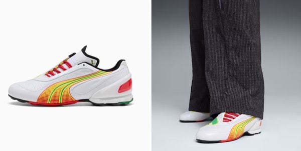 puma africa cup sneakers senegal stijlvol wit geel groen rood