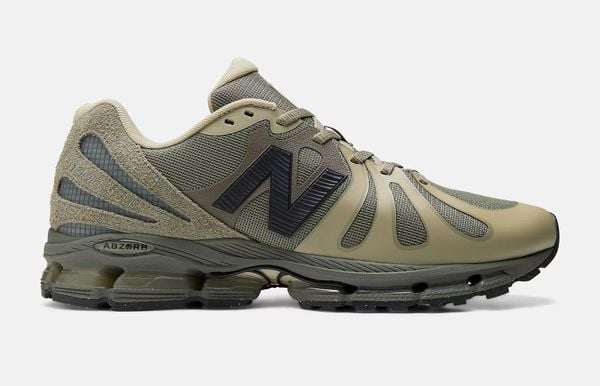 Stone Island X New Balance ABZORB 1890 sneakers 90's voetbal beige