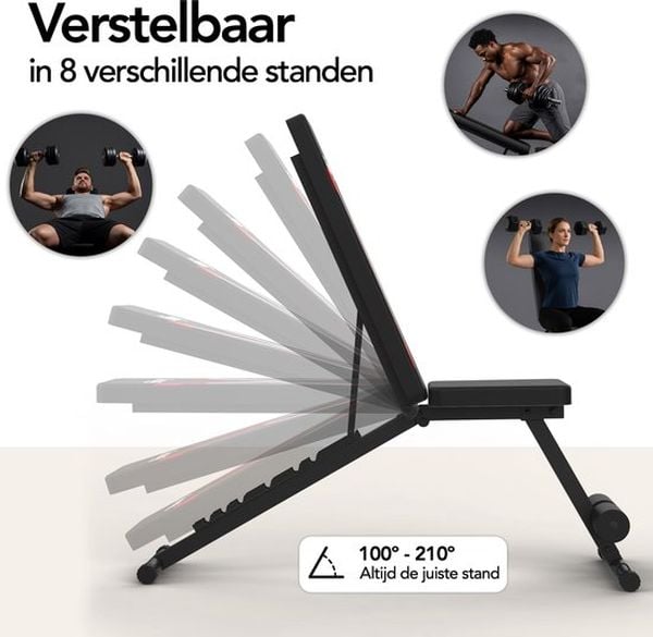 Fitnessbankje van €69,95 thuisgym full body workout