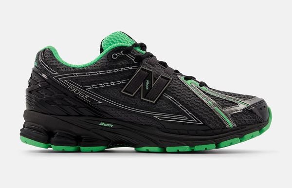 New Balance 1906r perfecte techno-sneakers met acid-details zwart groen