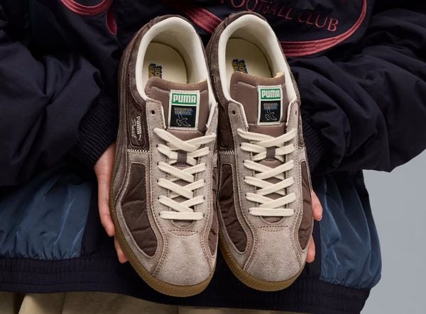 puma kidsuper brasil panels bruin nieuwe sneakers